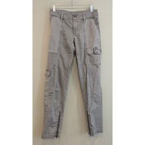 Sundance Catalog Cotton Stretch Grey Cargo Pants Size 2